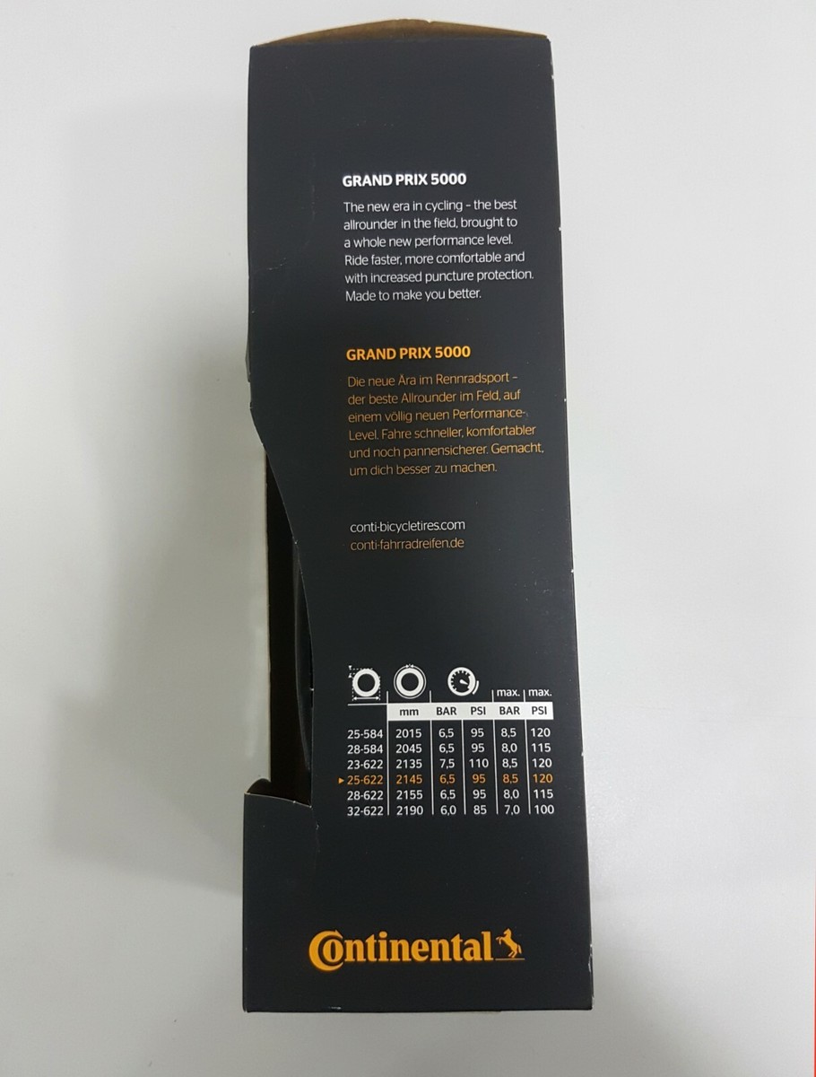 Continental Grand Prix 5000 700x25c Road Tire - Black (0101624