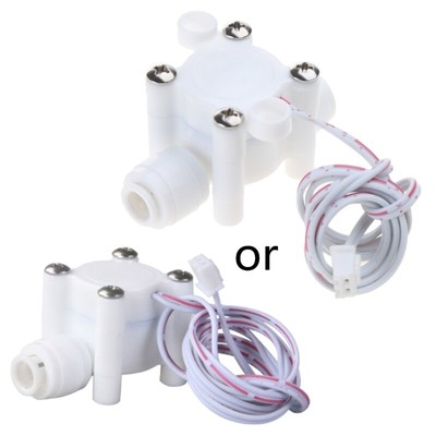 Water Flow Sensor 2 Points Quick Plug Switch Control Turbine Flowmeter Counter