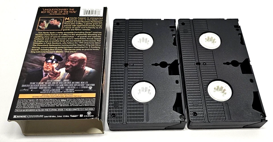 The Green Mile VHS 2000 Stephen King Includes Behind The Scenes Documentary - Image 2 of 4