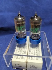 MATCHED PAIR 2 JAN SYLVANIA 6189W 12AU7 TUBES NOS NIB SAME DATE CODE