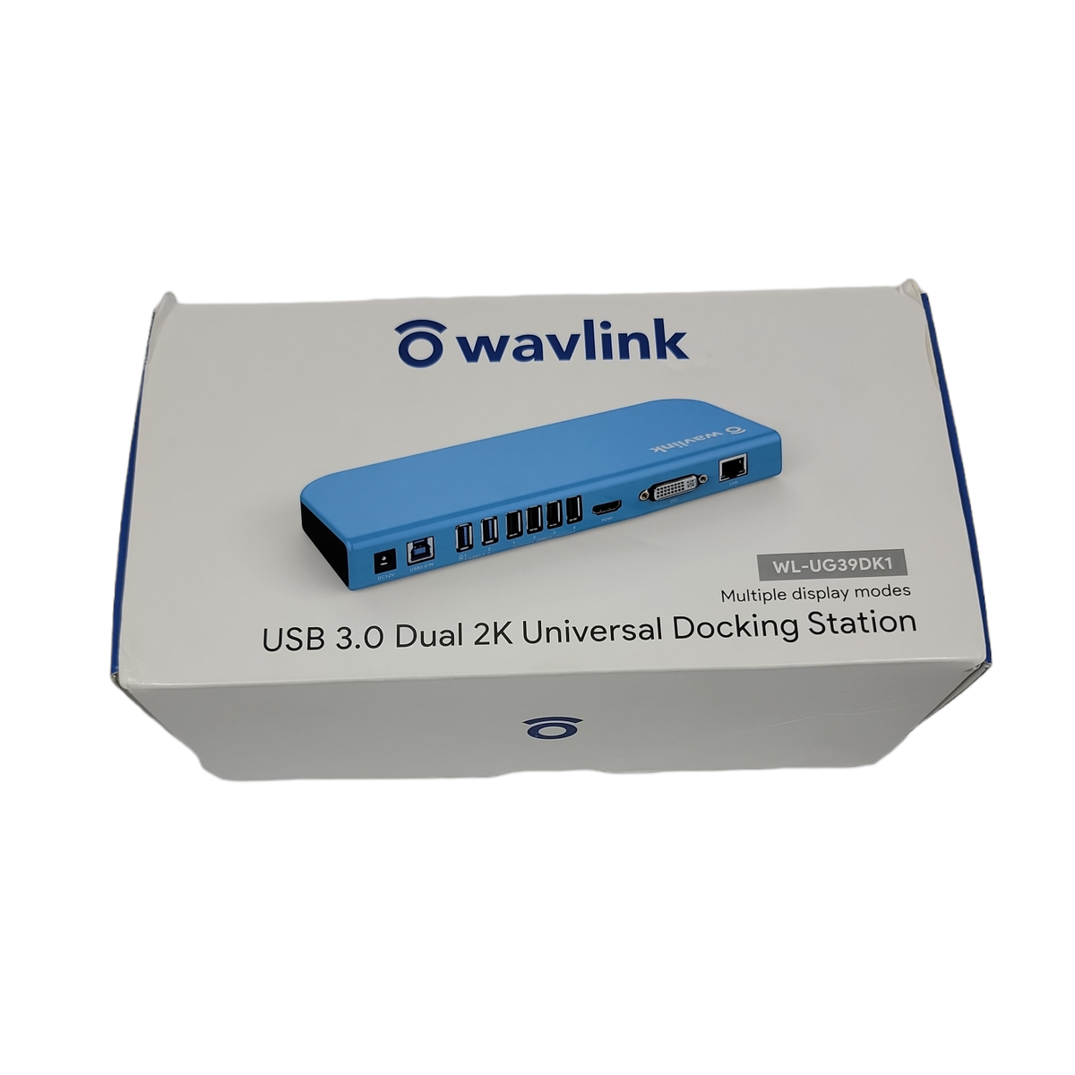 Wavlink Docking Station Usb 3.0 Dual 2K Blue Universal Portable WL