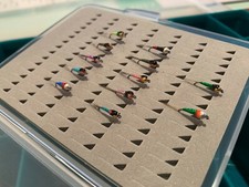 !OFERTA! 36 ninfas tipo PERDIGON, anzuelo S/M #12,#14,#16 .FLY FISHING (99)