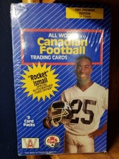 1991 ALL WORLD Canadian Football Factory Sealed Box 36 Packs ROCKET ISMAIL CFL