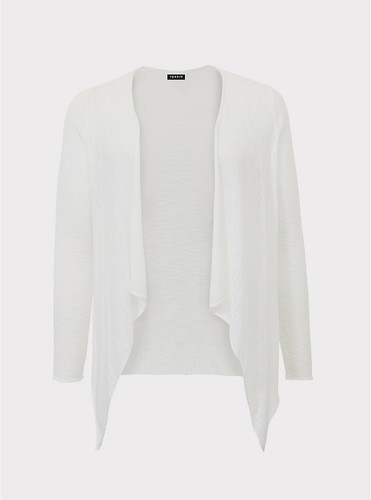 Torrid Slub Drape Cardigan Sweater 