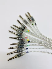 12 Clear Silver Transparent Trigger Cable Kit Wires Snake Cord For ROLAND Alesis