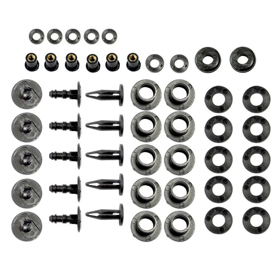 Kit de tornillos de perno de carenado herrajes para Kawasaki Ninja ZX6R ZX14R 250R EX300 ZZR600 Foto 3 de 4