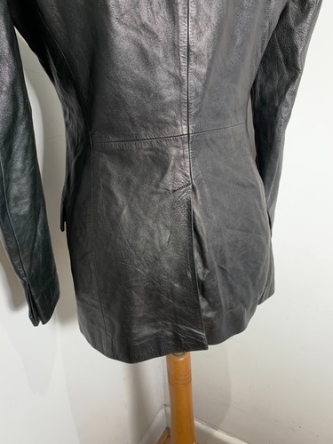 GUCCI Tom Ford Leather Blazer Size 40 UK 8 10 VGC fitted jacket lined classic - Picture 12 of 20