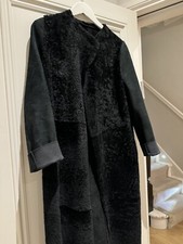 Giorgio Brato Genuine Lambskin Black Coat Size 40