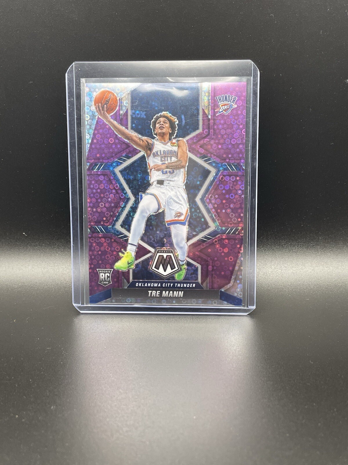 2021-22 Panini Mosaic Purple Disco Tre Mann (RC) 38/50 #212