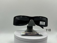 Vintage Designer Y2K Sunglasses Wrap Around OEM Grey Polarized Sun Lenses