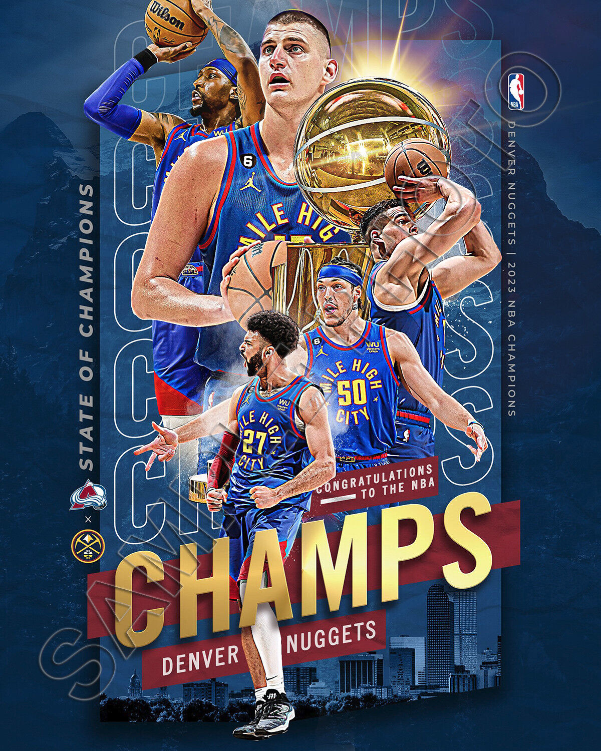 2023 Denver Nuggets NBA Finals Champions With Best Team Ever