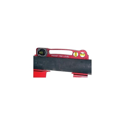 Flange Wizard PP-200 Pocket Pro Levels, 9'', 3 Vials, RED 1