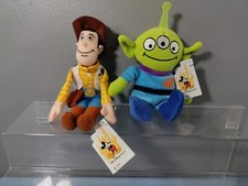TOY STORY WOODY  ALIEN MINI BEAN BAG PLUSH WALT DISNEY WORLD NEW W/ TAGS