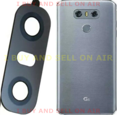 For LG G6 Grey Dual Camera Lens Replacement Glass With Adhesive
