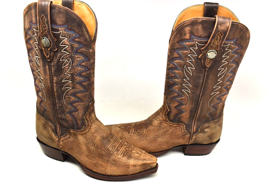 El Dorado ED 1148 Handmade Brandy Shoulder Western Boot Leather Mens El Dorado ED1148 Handmade BRANDY SHOULDER Western Boot  main image 2