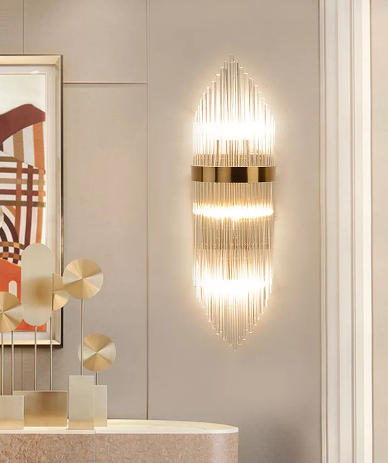 Wall clearance sconces crystal