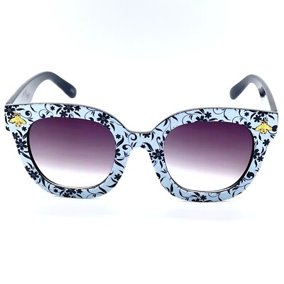 Purple Cateye Sunglasses with Floral Accent Womens Foster Grant Floral Fashion Cateye | Mercari main image 4