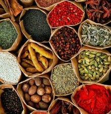 Whole Dried Spices & Herbs - Rose Peppercorns Cardamon Cloves