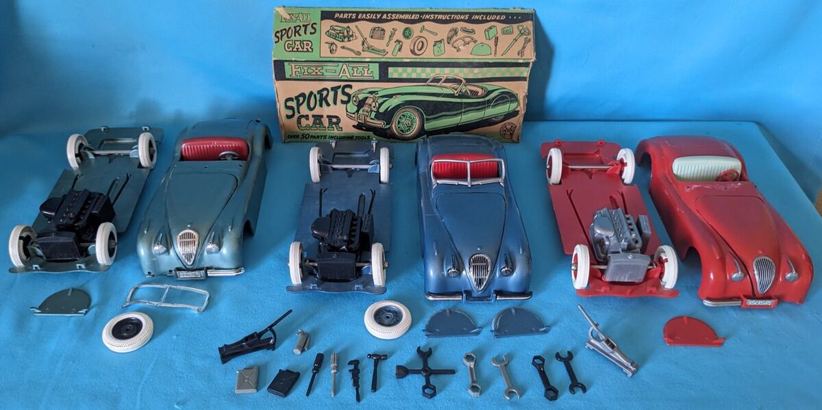 Marx Toys 1950's Fix-All Jaguar XK 120 Sports Cars | eBay Marx Toys 1950's Fix-All Jaguar XK 120 Sports Cars | eBay