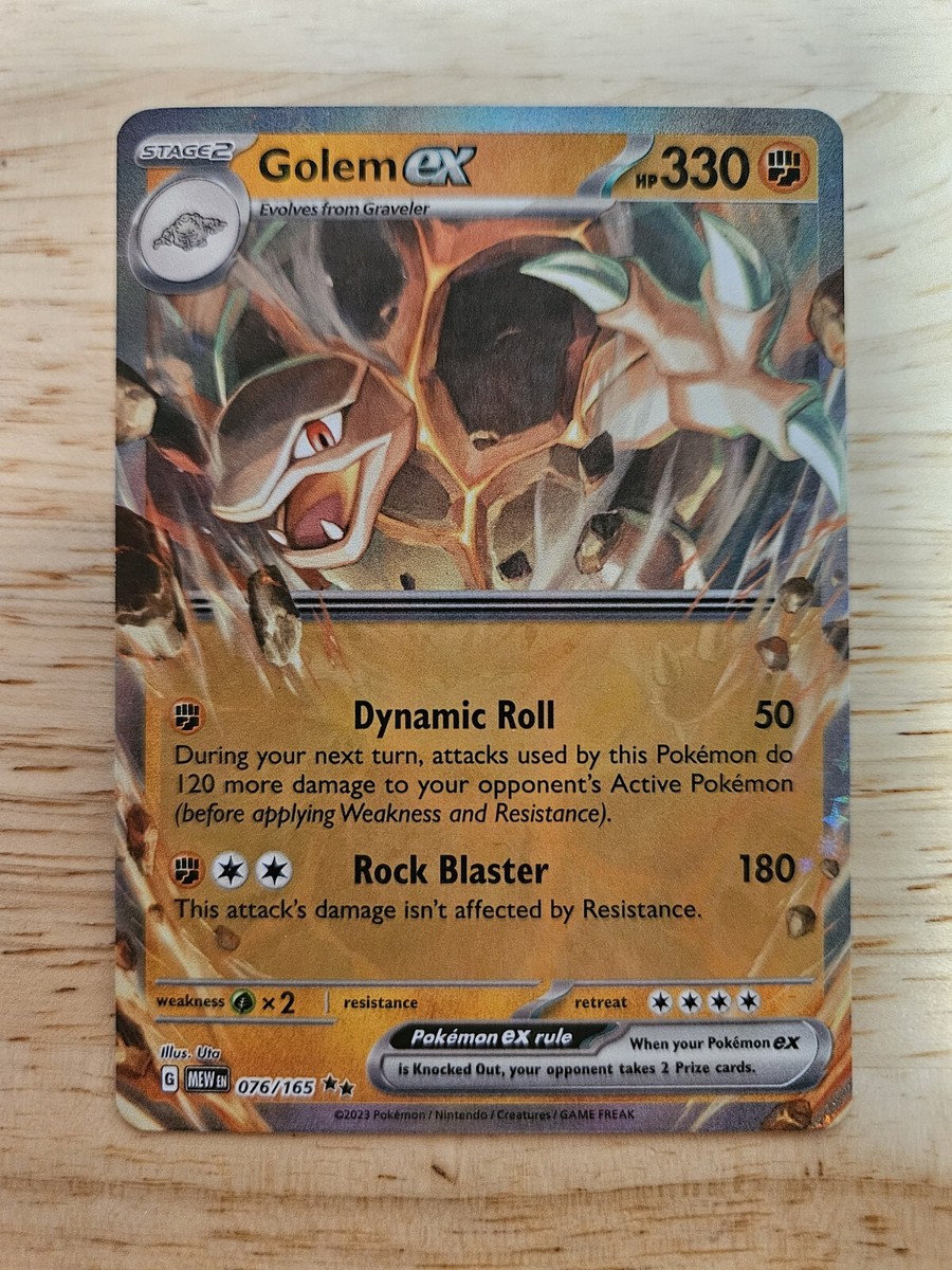 golem ex pokemon card value Amazon.com: Pokemon - Golem ex 189/165 - Pokemon 151 -Full Art - Ultra Rare