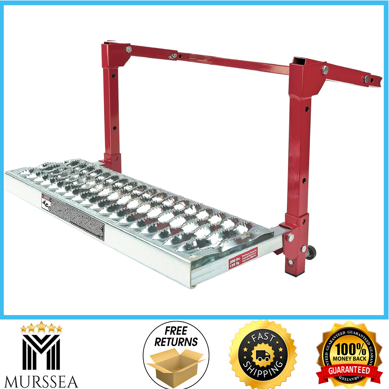 Adjustable Truck Tire Step RV SUV Hitch Mounted Tirestep Over Wheel Platform