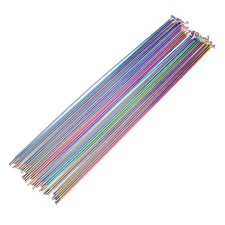 Ultralight J-Bend Colorful Stainless Bicycle Bike Spokes with Brass nipples NeFq