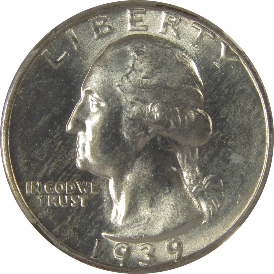 1939 S Washington Quarter MS 65 NGC Original Bag Fragment SKU:I22598 - Image 3 of 4