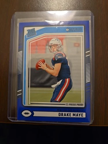 2024 Panini Donruss - Rated Rookie Drake Maye #379 Blue Press Proof (RC)