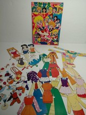 Vintage Sailor Moon Dress Up Paper Doll Playset Sailor Mars Mercury Luna Artemis
