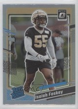 2023 Donruss Rated Rookie Factory Set Optic Preview Holo Prizm Isaiah Foskey 0md