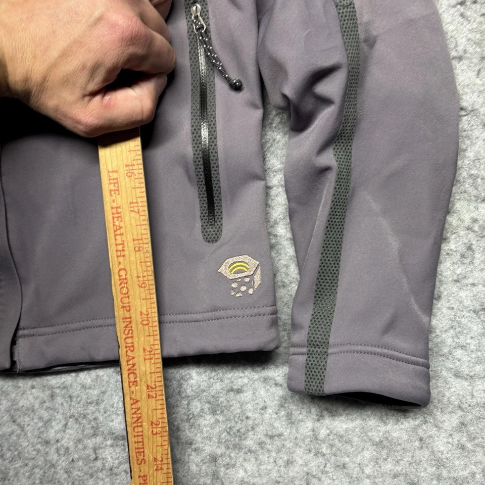 Chaqueta softshell Mountain Hardwear Conduit para mujer talla 4 púrpura cremallera completa Foto 3 de 4