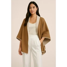 Interdee Reversible Sweater Poncho