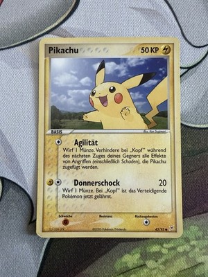 Pokémon Pikachu 43/95 EX Team Magma vs. Team Aqua Deutsch