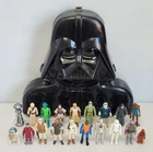 Lot of 19 Vtg Kenner Star Wars 1977-1984 Action Figures Darth Vader Storage Case