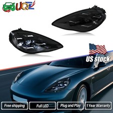 Pair Full Led Headlights Drl Assembly Upgrade For 2010-2013 Porsche Panamera 970