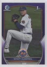 2023 Bowman Draft Chrome Purple Refractor 175/250 Wyatt Hudepohl #BDC-147 11rg