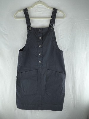 Duluth Trading Overall Jumper Dress Washed Black XS, Earthy, Rugged, Utility