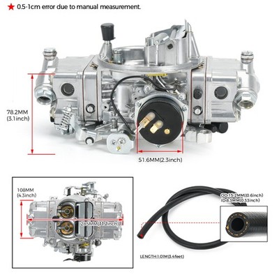 For Holley 650 CFM Aluminum Double Pumper Carburetor Electric