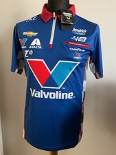 William Byron #24 VALVOLINE Crew Shirt BLUE (Small 38' Pit-Pit) Nascar (BNWT)