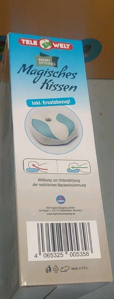 Secret Spring Magisches Kissen Ergonomisches Memory Foam Kissen 30 cm Nacken - Bild 3 von 3