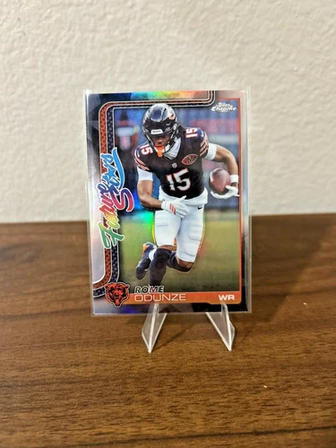 2025 Topps Chrome Rome Odunze Refractor (RAW)