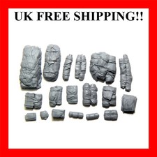 1/35 Tents and Tarps Set, Military model equipment, Resin Model, Accessories,...