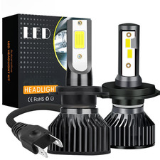 H7 LED H11 H4 Hi/Lo Car Headlight Bulbs 6000K COB C37 Car Light 50000LM 500W 12V