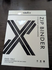 VaultX SV10.5 Binder- 9 pockets- White Flare- BINDERS ON HAND Sealed