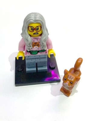 LEGO Movie Mrs. Scratchen-Post Minifigur (tlm011)   komplett mit Katze 