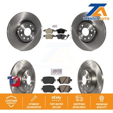 Front Semi-Metallic Rear Ceramic Pad & Disc Brake Rotors Kit For Audi Q3 Quattro