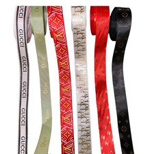 Luxury Designer Ribbon Set   30 Yards Total 5 Yards Each Design   1 Inch Width