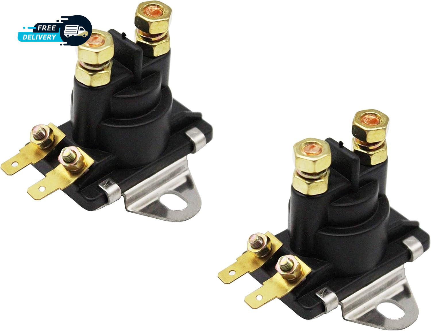 2 Pack Marine Starter Tilt Trim Relay Solenoid Replacement for Mercury