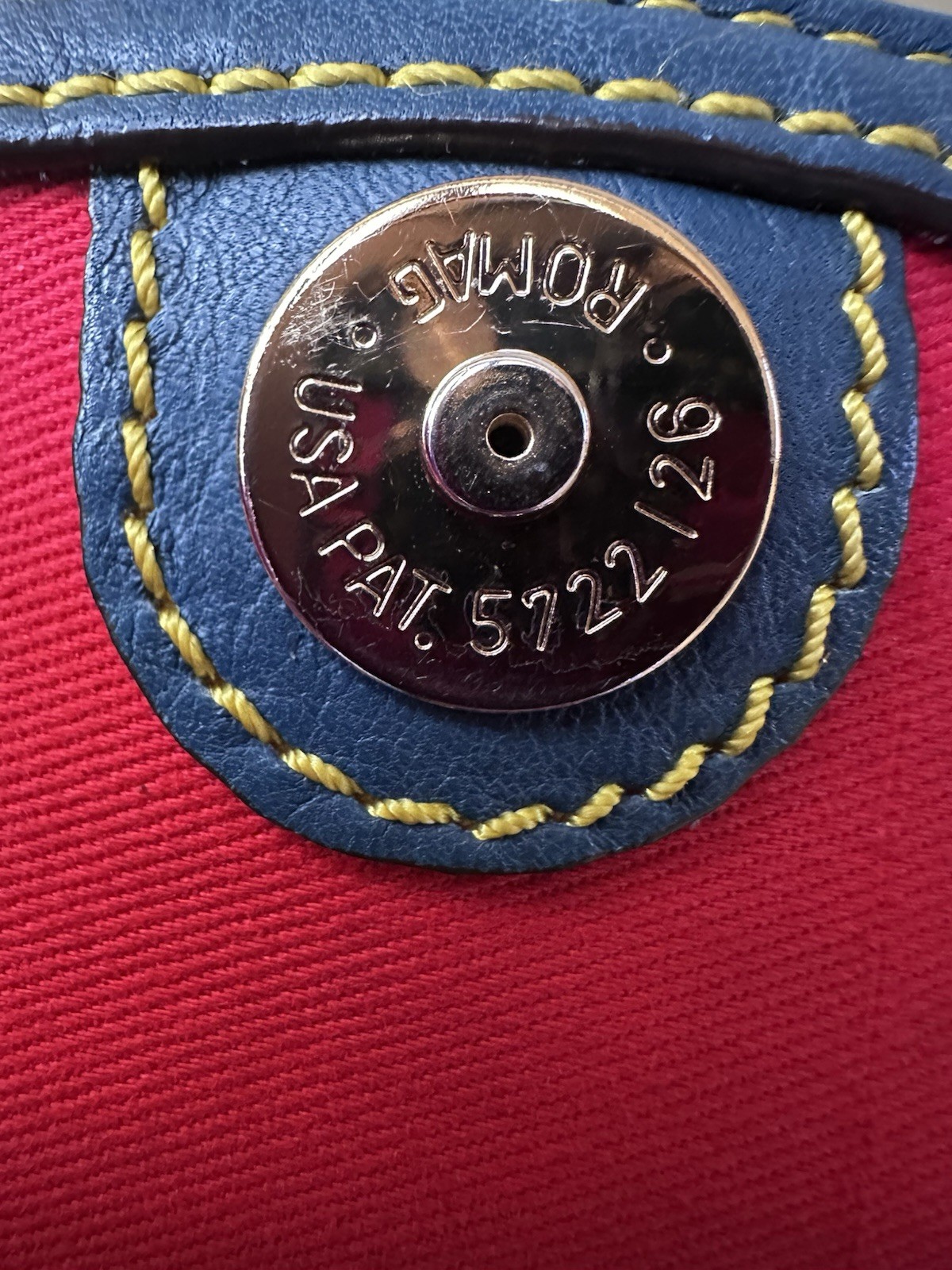 Dooney Bourke Blue Leather Drawstring Bucket Bag - image 10