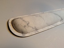 Ergonomic Keyboard Wrist Rest Pad for Support - Soft Memory Foam White Marble